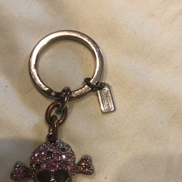 COACH Skull & Crossbones Pave Key Fob - Picture 3 of 3